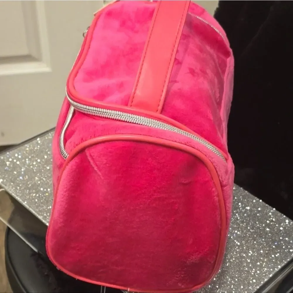 Juicy‎ Couture Ombre Rhinestone Logo Velour Hanging Cosmetic Bag